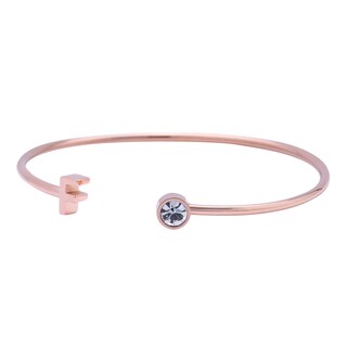 Foto 2 | Foto 2 | Pulsera Luckly Letra F color Oro Rosa para Mujer
