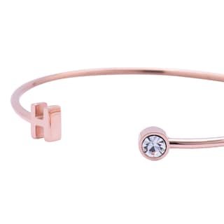 Foto 3 | Foto 3 | Pulsera LuckyLy Baño de Oro Rosa 18k Sonia Letra H para Mujer