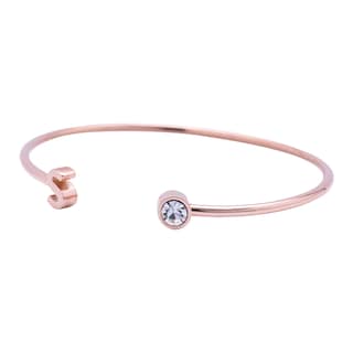 Foto 2 | Foto 2 | Pulsera tipo Brazalete LuckyLy Baño de Oro Rosa 18k Sonia Letra S para Mujer