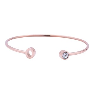 Foto 1 | Foto 1 | Pulsera tipo Brazalete LuckyLy Baño de Oro Rosa 18k Sonia Letra O para Mujer