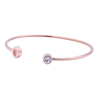 Foto 2 | Foto 2 | Pulsera tipo Brazalete LuckyLy Baño de Oro Rosa 18k Sonia Letra O para Mujer