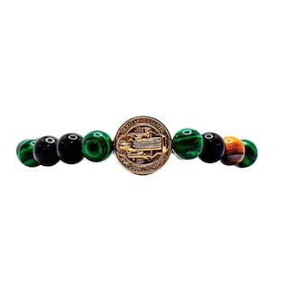 Foto 1 | Foto 1 | Pulsera San Benito de Ojo De Tigre Malaquita y Ónix