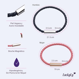 Foto 5 | Foto 5 | Pulseras Para Pareja Brazaletes De Hombre Y Mujer Luckyly, Modelo Cala