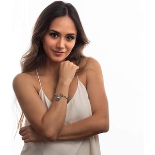Foto 4 | Foto 4 | Pulsera Mujer con Dijes de Corazón Luckyly, Modelo Uma Plata