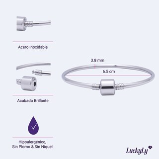 Foto 5 | Foto 5 | Pulsera para Mujer Luckyly para Charms Bruna