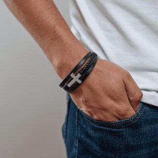 Foto 4 | Foto 4 | Pulsera de Cruz Luckman Saul para Hombre