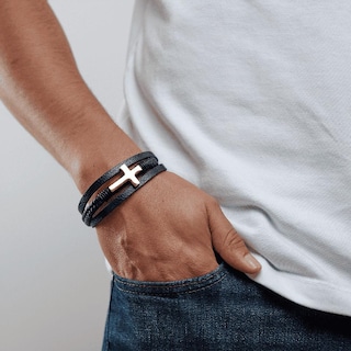 Foto 4 | Foto 4 | Pulsera de Cruz Luckman Saul para Hombre