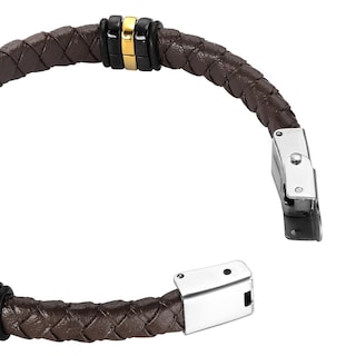 Foto 3 | Foto 3 | Pulsera de Acero Inoxidable Enso para Hombre Color Café