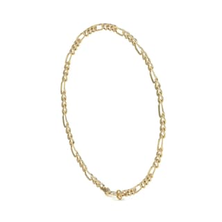 Foto 7 | Foto 7 | Pulsera de Oro 10k Italiana Fígaro 3x1 de 18 cm 2.0 mm y 0.7 g para Mujer