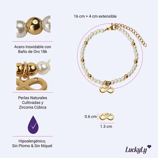 Foto 5 | Foto 5 | Pulsera de Acero Inoxidable Luckyly