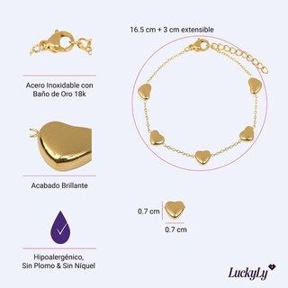 Foto 5 | Foto 5 | Pulsera de Acero Inoxidable Luckyly