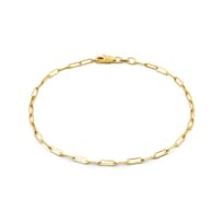 Pulsera Clip 1.5 Mm 18 Cm Oro Solido 10k