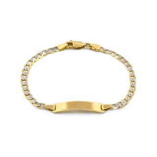 Foto 1 | Foto 1 | Esclava Barbada Diamantada 14 Cm Oro Sólido 14k