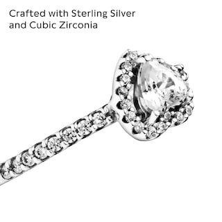 Foto 4 | Foto 4 | Anillo Pandora Elevated Heart Promise, Plata Con Circonita Cúbica, Talla 7 - Venta Internacional.