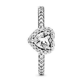 Foto 7 | Foto 7 | Anillo Pandora Elevated Heart Promise, Plata Con Circonita Cúbica, Talla 7 - Venta Internacional.