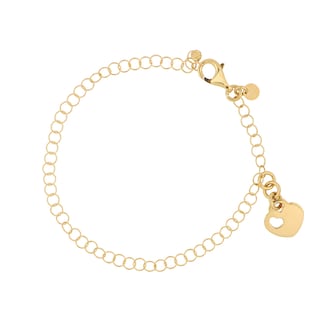 Foto 1 | Foto 1 | Pulsera Zekie 7074 Oro 14k Amarillo 18 Cms Corazon