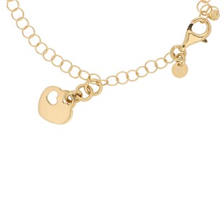 Foto 2 | Foto 2 | Pulsera Zekie 7074 Oro 14k Amarillo 18 Cms Corazon