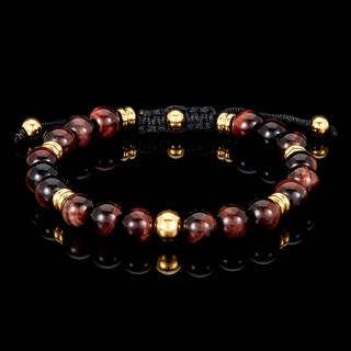 Foto 5 | Foto 5 | Pulsera West Coast Jewelry Con Piedra De Ojo De Tigre Roja Para Hombre - Venta Internacional.