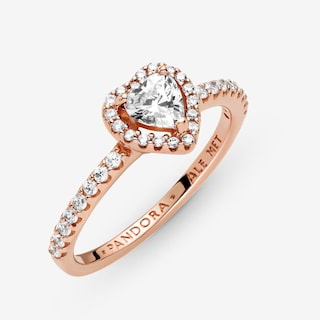 Foto 3 | Foto 3 | Anillo Pandora Sparkling Elevated Heart Oro Rosado 14 K - Venta Internacional