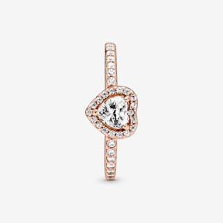 Foto 5 | Foto 5 | Anillo Pandora Sparkling Elevated Heart Oro Rosado 14 K - Venta Internacional