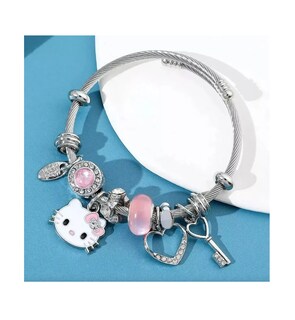 Foto 5 | Foto 5 | Pulsera De Hello Kity Para Dama Color Plata