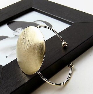 Foto 2 | Foto 2 | Pulsera Huoguo Classic Abierta Cepillada Redonda Chapada En Plata - Venta Internacional.