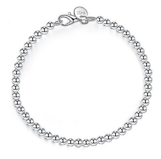 Foto 4 | Foto 4 | Pulsera Huoguo Cadena De Perlas De Plata De Ley 925 Maciza - Venta Internacional.