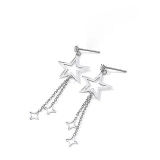 Foto 3 | Foto 3 | Pendientes Huoguo Con Forma De Estrella De Plata De Ley 925 Para Mujer - Venta Internacional.