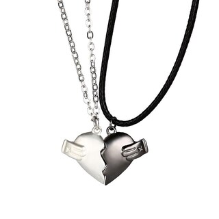 Foto 1 | Foto 1 | Collar Huoguo Con Colgante De Dos Almas Y Un Corazón Para Pareja - Venta Internacional.