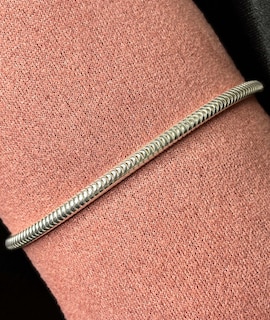 Foto 3 | Foto 3 | Brazalete De Plata .925 Estilo Europeo Para Charms Plateado 9 Cm 18 Cm