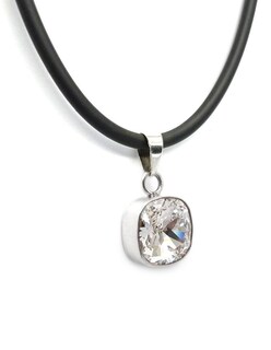Foto 2 | Foto 2 | Collar Joyería Zvezda Cushion Cristal con Plata y Caucho