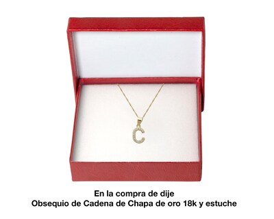 Foto 3 | Foto 3 | Collar Gargantilla Horoz M1724 Letra C Oro 10k 45 cm