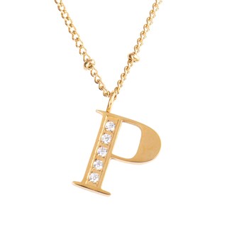 Foto 1 | Foto 1 | Collar con Dije Letra P Luckyly color Dorado