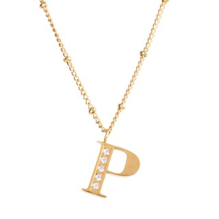 Foto 2 | Foto 2 | Collar con Dije Letra P Luckyly color Dorado