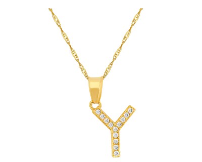 Foto 1 | Foto 1 | Collar Gargantilla de Oro 10k Horoz M1744 con Letra Y