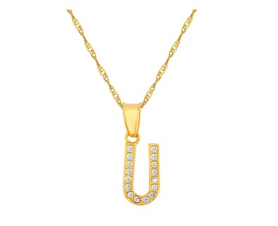 Foto 1 | Foto 1 | Collar Oro 10k Letra U 45cm Horoz M1741