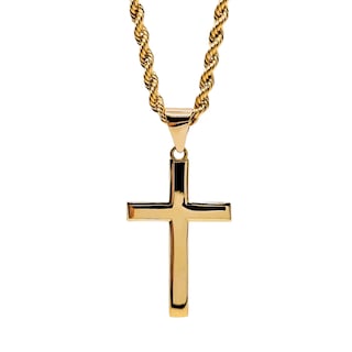 Foto 1 | Foto 1 | Collar de Cruz Crixus Joyería Oro 10K Torzal para Hombre