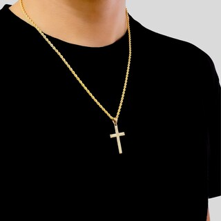 Foto 3 | Foto 3 | Collar de Cruz Crixus Joyería Oro 10K Torzal para Hombre