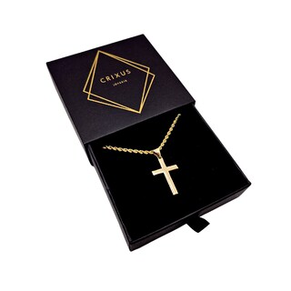 Foto 4 | Foto 4 | Collar de Cruz Crixus Joyería Oro 10K Torzal para Hombre