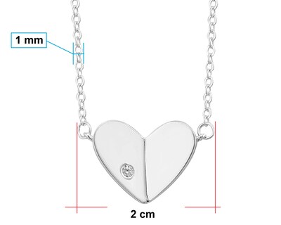 Foto 4 | Foto 4 | Gargantilla de Plata 925 con Corazón de Circonia Blanca CP631