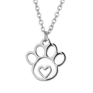 Foto 1 | Foto 1 | Collar para Mujer Huella De Gato, Perro y Animales Luckyly, Color Plata
