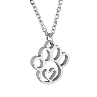 Foto 2 | Foto 2 | Collar para Mujer Huella De Gato, Perro y Animales Luckyly, Color Plata