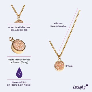 Foto 6 | Foto 6 | Collar con Dije Luckyly Dorado para Mujer