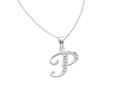 Foto 1 | Foto 1 | Collar Horoz Cp1416 con Dije Letra P de Plata