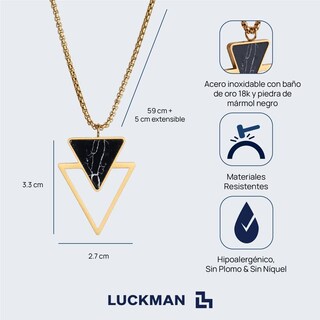Foto 5 | Foto 5 | Collar con Mármol Luckman Paul para Hombre
