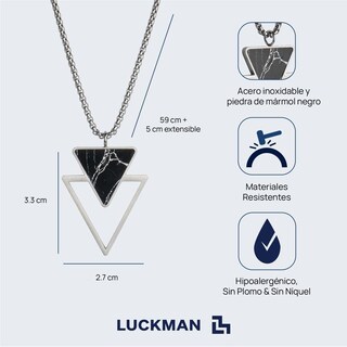 Foto 5 | Foto 5 | Collar con Mármol Luckman Paul para Hombre