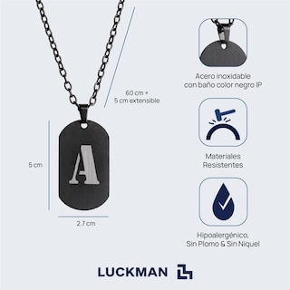 Foto 6 | Foto 6 | Collar para Hombre de Inicial Letra R Luckman Dylan