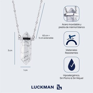 Foto 5 | Foto 5 | Collar Cadena Y Dije Luckman Modelo Vince para Hombre