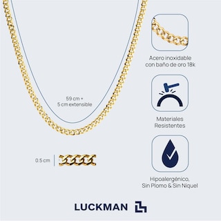 Foto 6 | Foto 6 | Cadena Cubana Luckman Modelo Caleb para Hombre