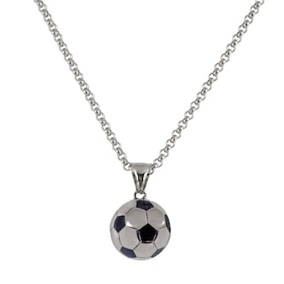 Foto 2 | Foto 2 | Collar Hombre de Balón de Fútbol Soccer Mundial Luckman, Modelo Mondo Plata